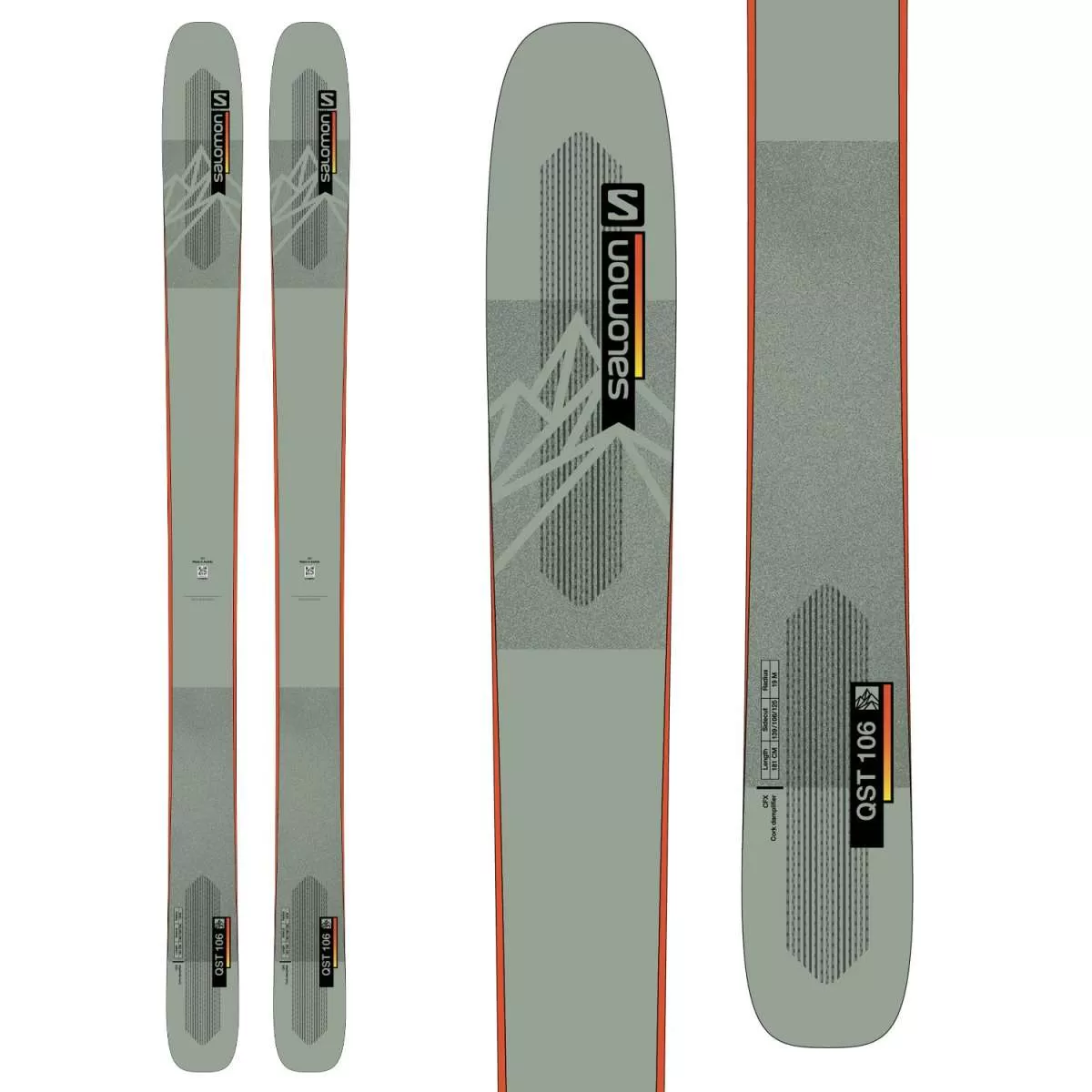 Salomon QST 106 Flat Ski 2021-2022 3 Salomon QST 106 Flat Ski 2021-2022