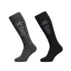 Barts Twin Pack Ski Socks, Anthracite & Black -Skiing Shop barts basic skisock 2 pack 1