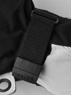 Hestra Heli Female Ski Gloves - Black -Skiing Shop hestra army leather heli female 5 finger ski glove black 5 1