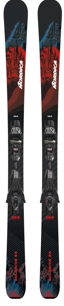 Nordica Alldrive 84 System Ski With Compact 10 FDT Ski Bindings 2022-2023