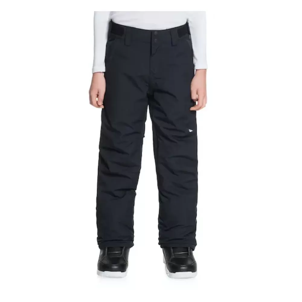 Quiksilver Estate Boys Ski Pants, Black 3 Quiksilver Estate Boys Ski Pants, Black