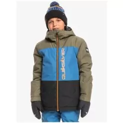 Quiksilver Side Hit Boys Ski Jacket - Grape Leaf