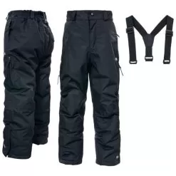 Trespass Marvelous Kids Ski Pants, Black -Skiing Shop trespass marvelous kids ski pants black 3