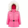 Poivre Blanc Girls Belted Ski Jacket - Glory Pink 2-7 Yrs -Skiing Shop w22 1005 bbgl ski jacket baby glory pink 1