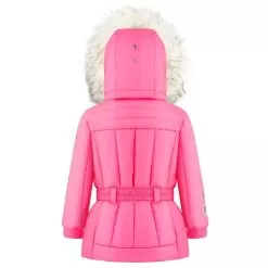 Poivre Blanc Girls Belted Ski Jacket - Glory Pink 2-7 Yrs 9 Poivre Blanc Girls Belted Ski Jacket - Glory Pink 2-7 Yrs -Skiing Shop w22 1005 bbgl ski jacket baby glory pink 2